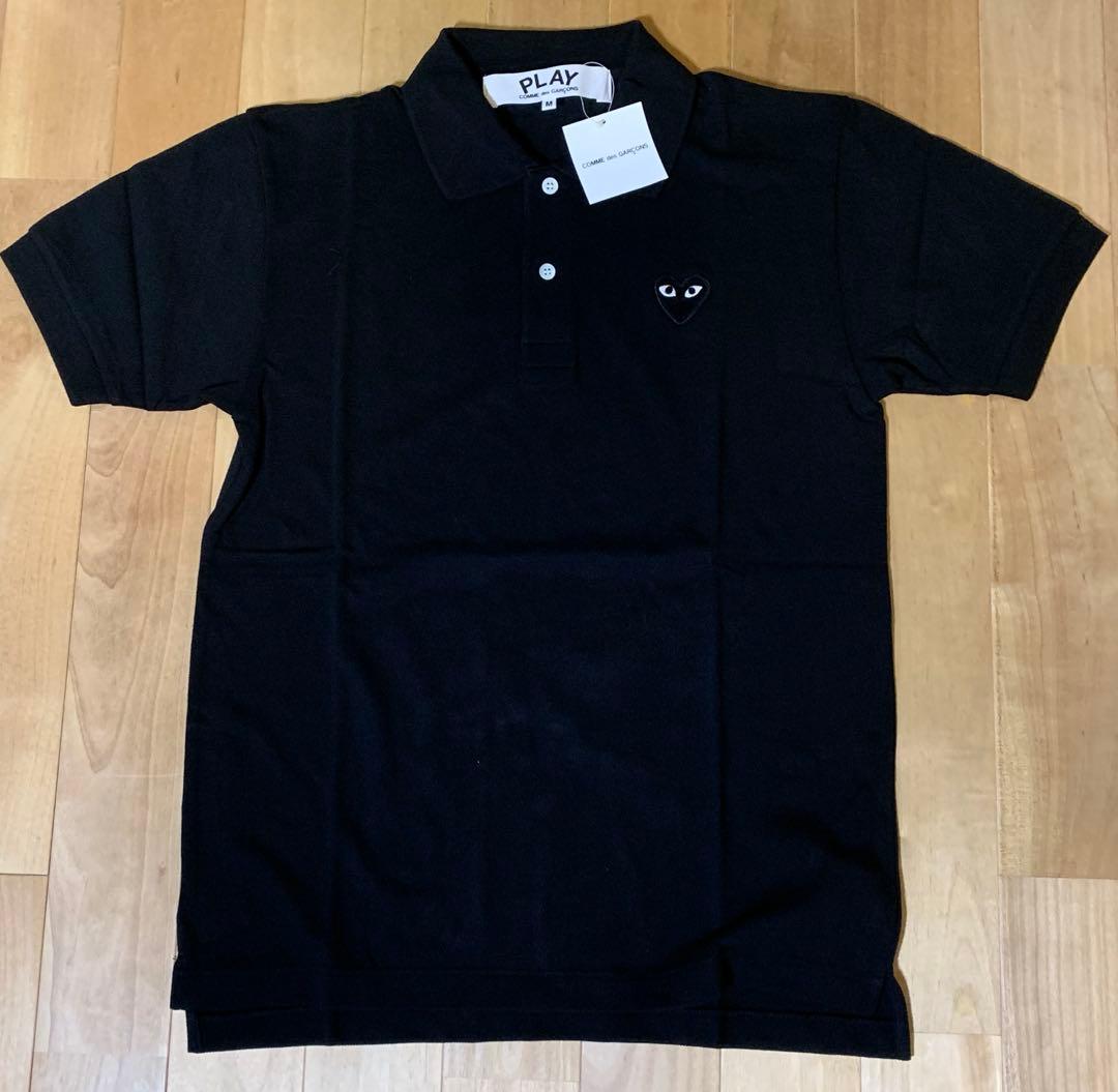 【新品】PLAY COMME des GARCONS 黒 ポロシャツ M