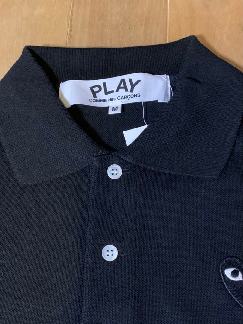 【新品】PLAY COMME des GARCONS 黒 ポロシャツ M