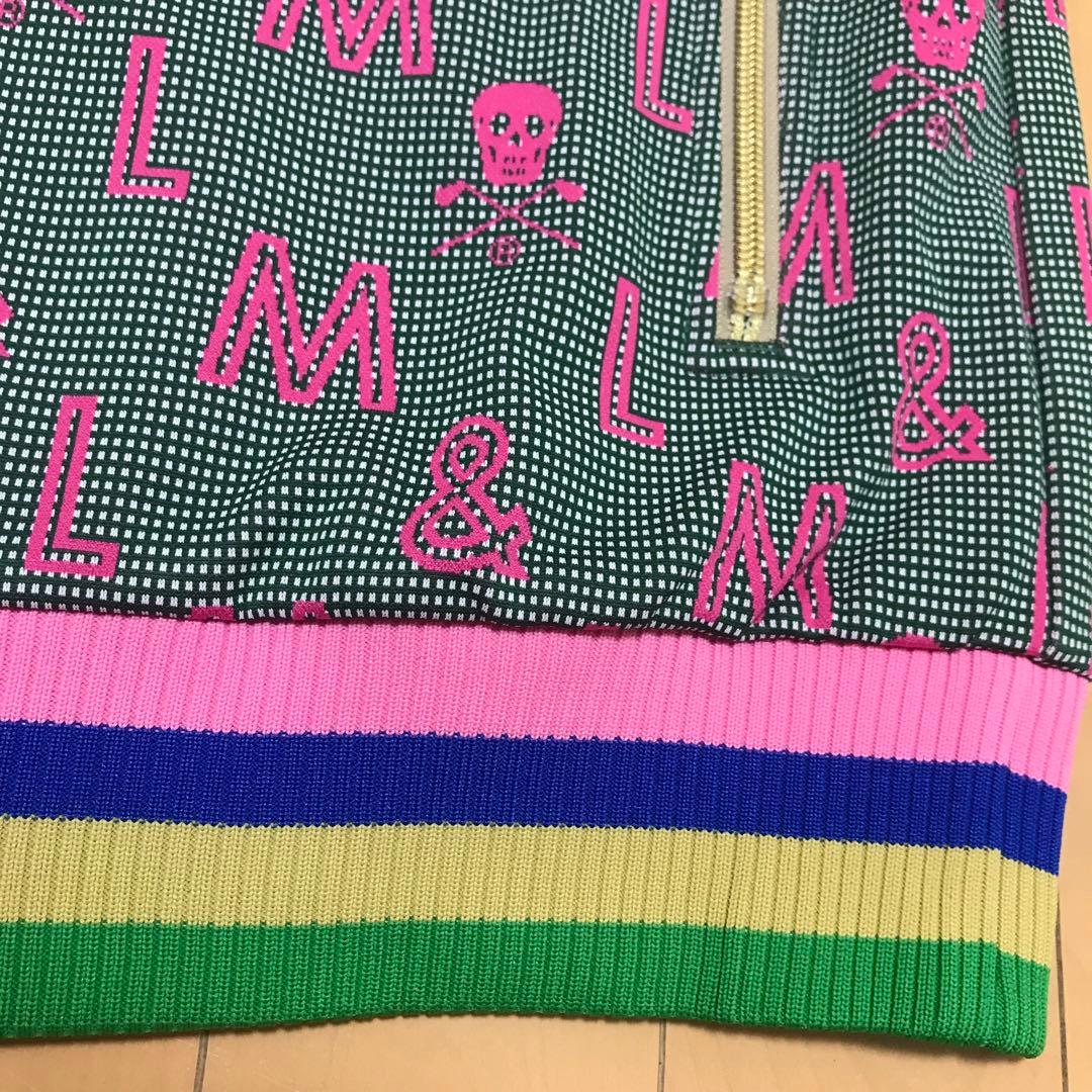 マークアンドロナ 緑　ピンク　柄　トラックジャケット　パンツ　ジャージ　セット