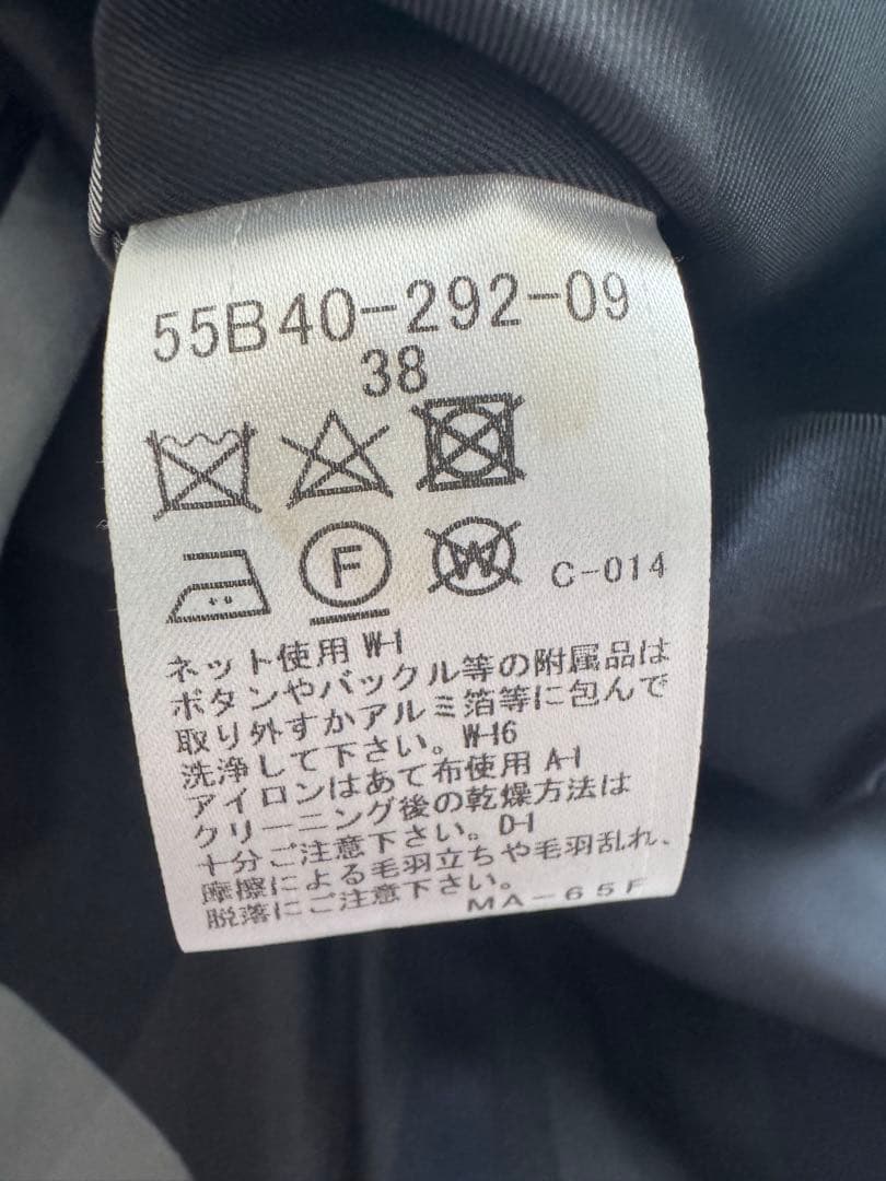 BLUE LABEL CRESTBRIDGE ブラック　カシミヤコート 38