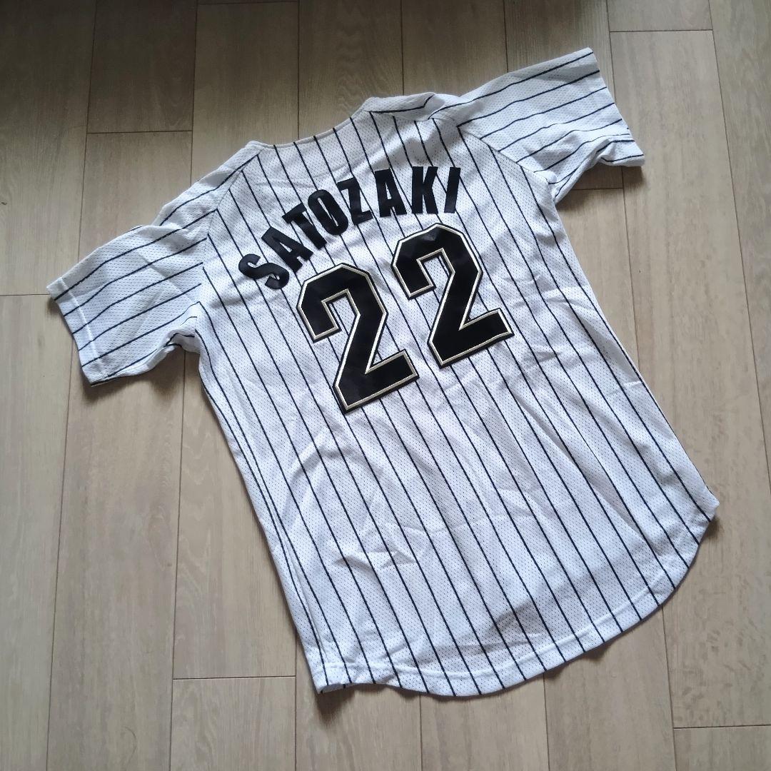 【当時物　タグ付き】千葉　ロッテ　マリーンズ　里崎　ホーム　ユニフォーム　M