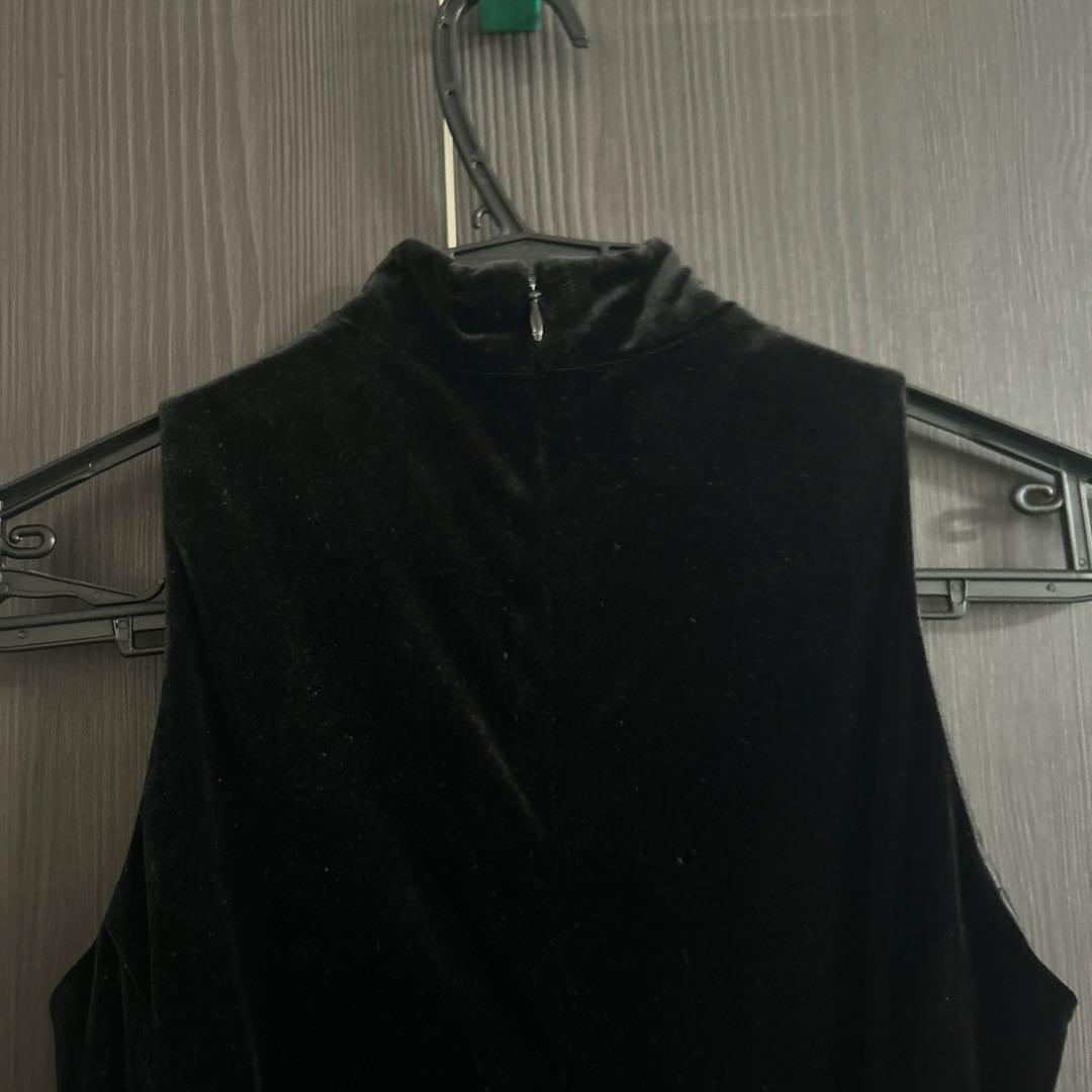 セラビ パーティードレス ロングドレス ブラック ベロア マーメイド 9号