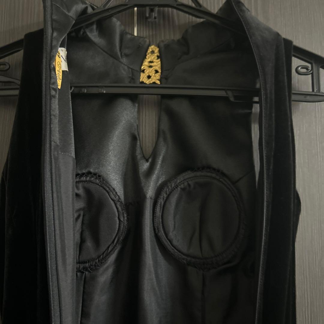 セラビ パーティードレス ロングドレス ブラック ベロア マーメイド 9号