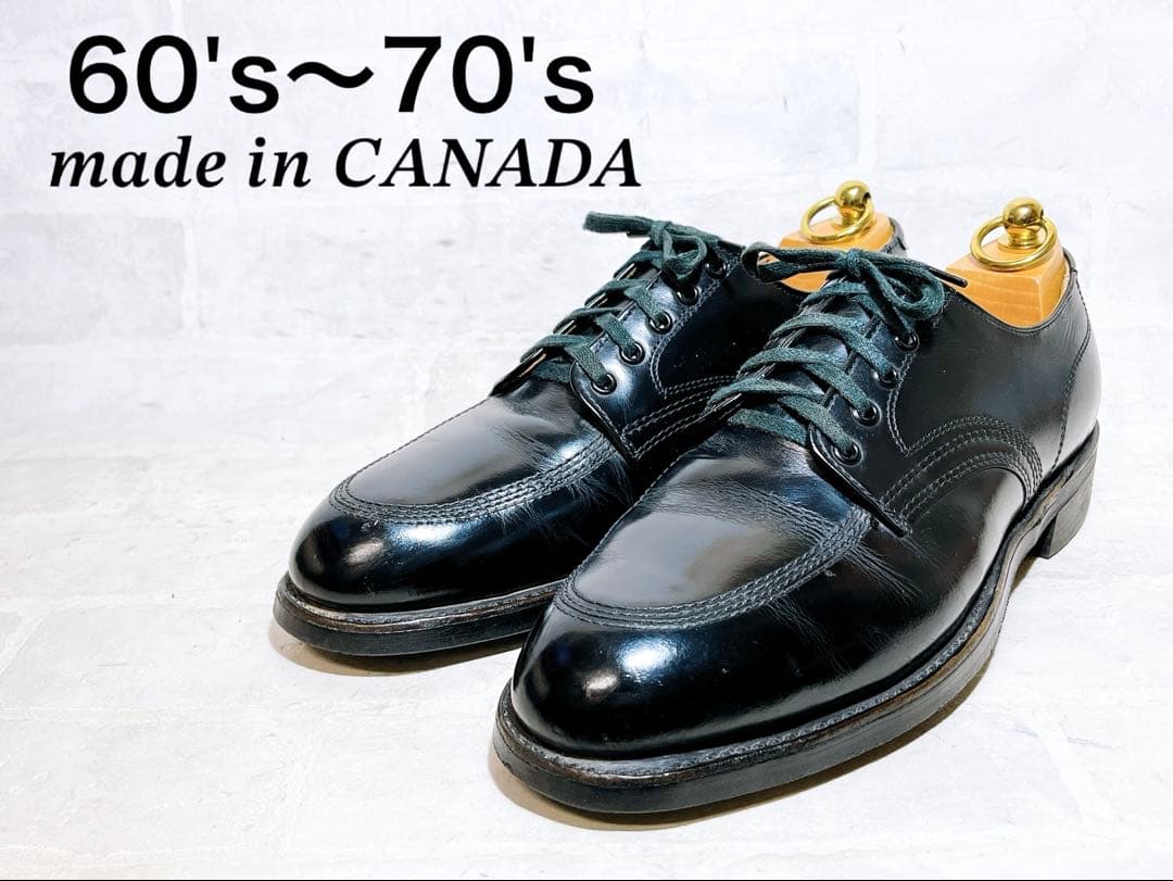 貴重!!!【美品】60's〜70's カナダ製 ヴィンテージシューズ 約26cm
