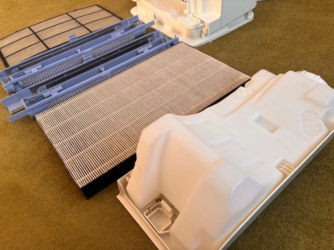 ホワイト 空気清浄機 タッチパネル式