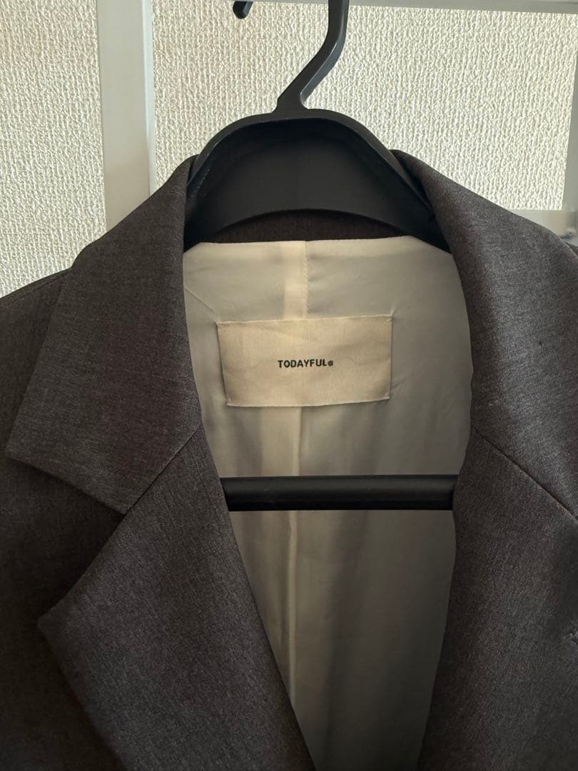 TODAYFUL オーバーショルダージャケット　グレー 38