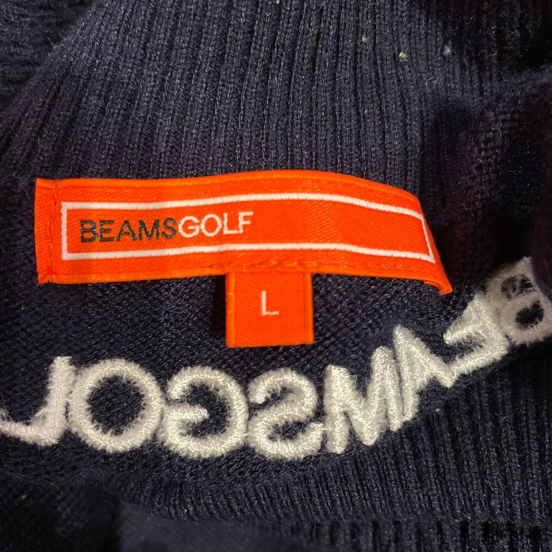 BeamsGolf ネイビー ハイネックセーター L