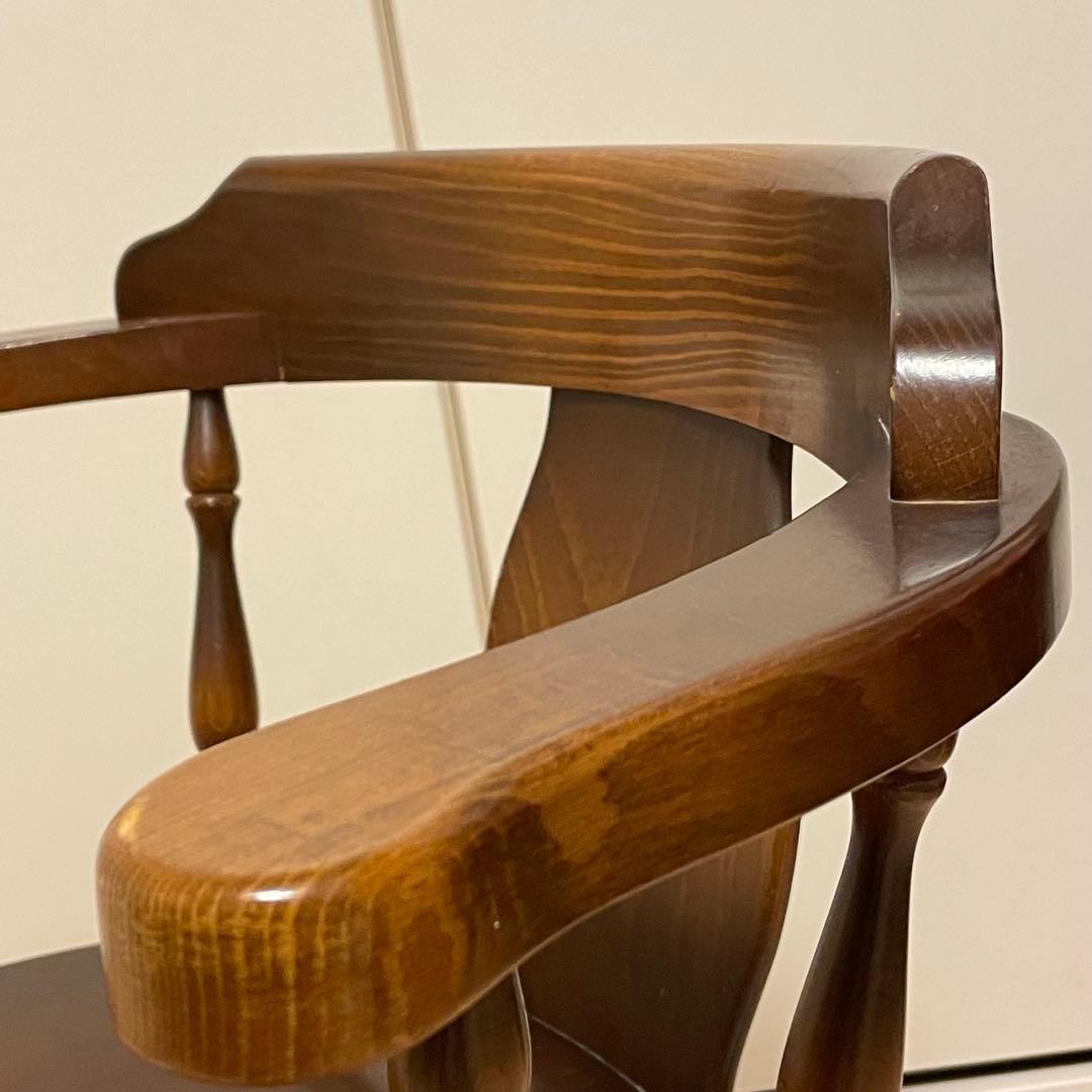 飛騨産業 キツツキマーク ダイニングチェア アームチェア ろくろ脚 2