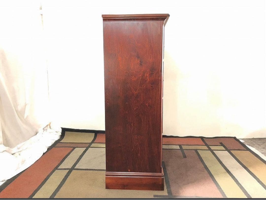 チェスト　ダークウッド 4段タンス　アメリカ家具　4段チェスト　アンティーク