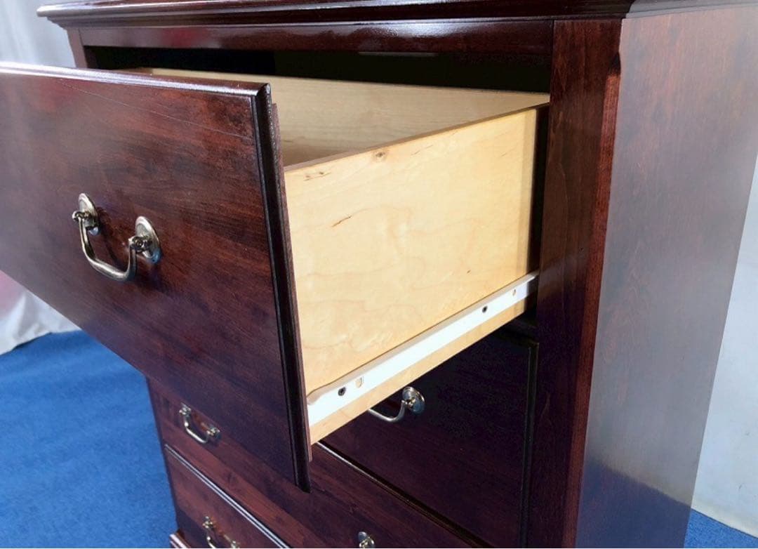 チェスト　ダークウッド 4段タンス　アメリカ家具　4段チェスト　アンティーク