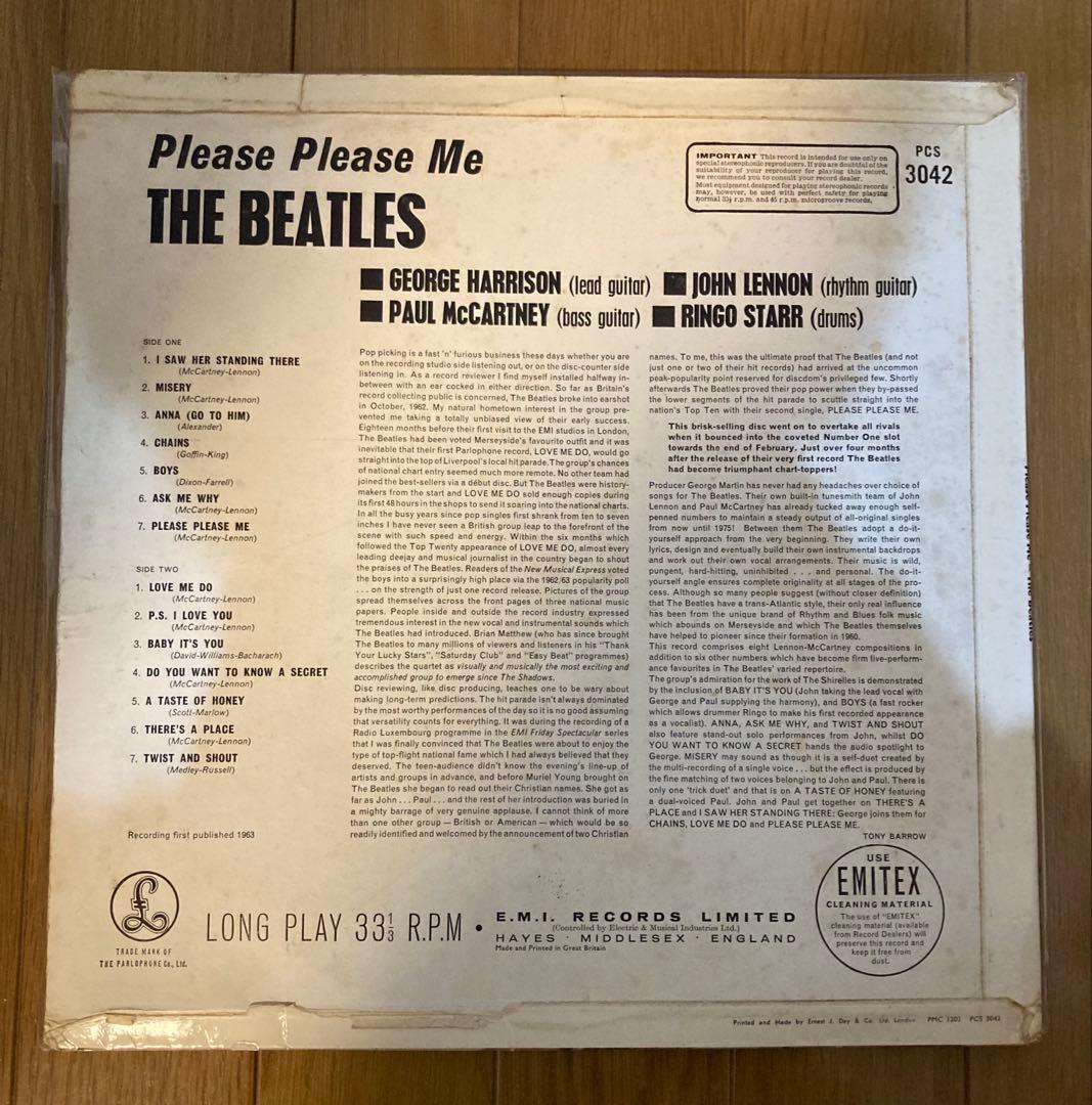 稀少UKステレオ初期ラベル1G！両面1桁マザー1ビートルズBeatlesレコード