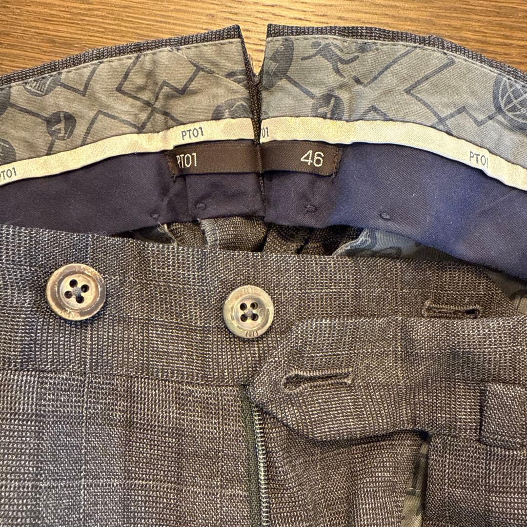 PT01 TRAVELLER パンツ ピーティーゼロウーノ 46 グレー