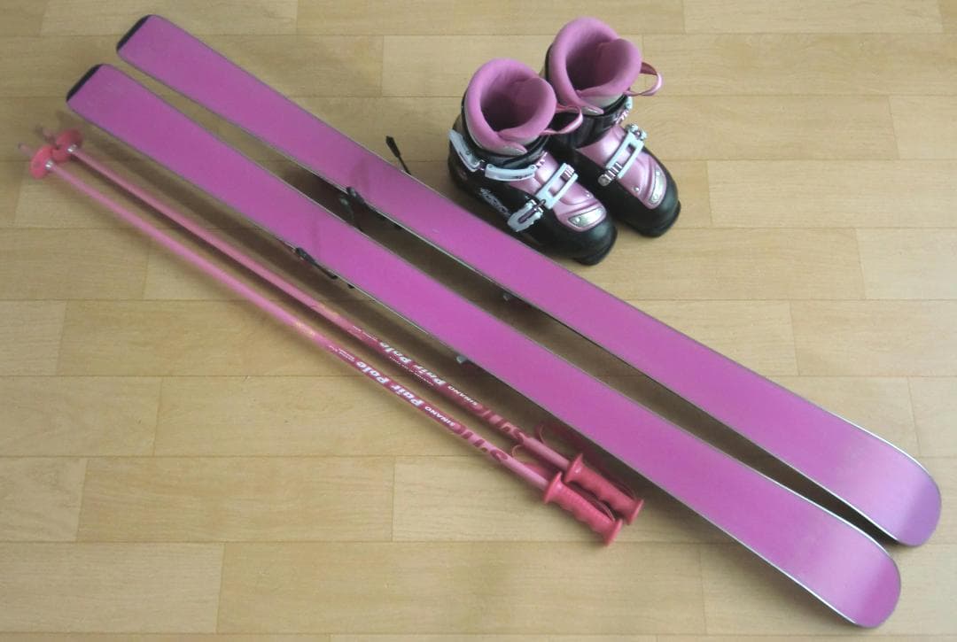 ■■12月・1月限定■送料無料■ジュニアスキーセット■板130靴23■WAX■■