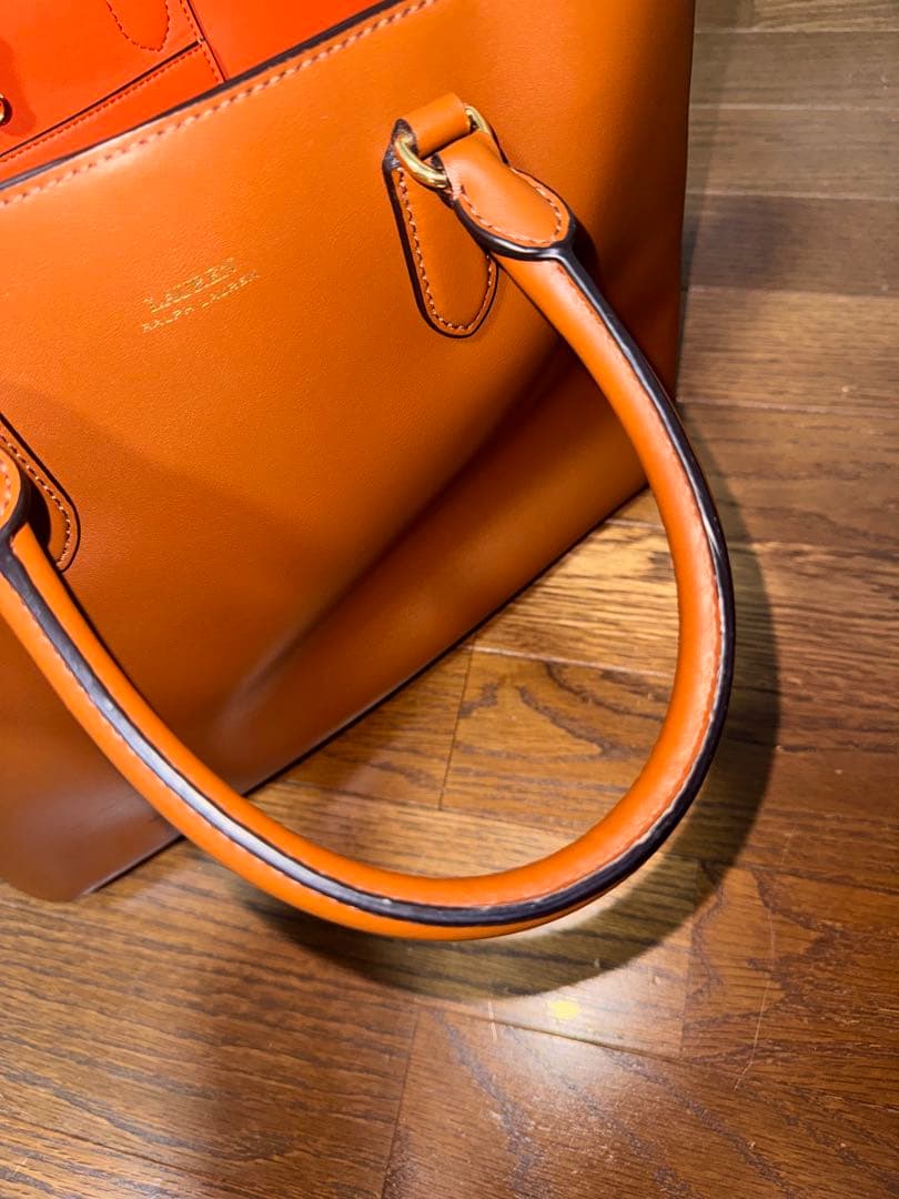 ローレンラルフローレン 2wayレザーバッグ A4サイズ収納可能