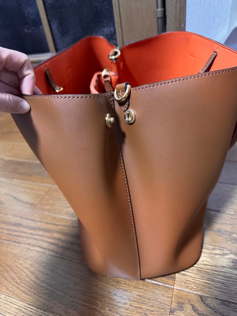 ローレンラルフローレン 2wayレザーバッグ A4サイズ収納可能