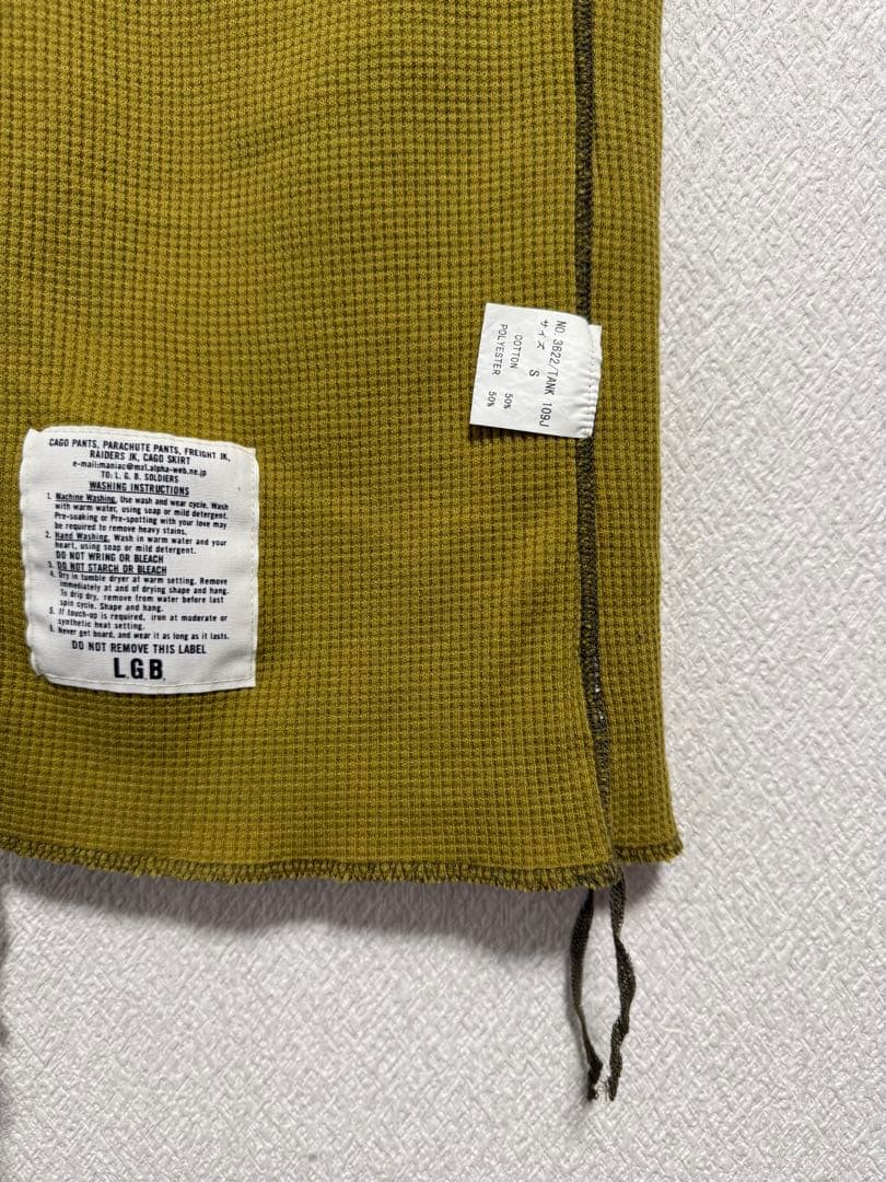 LGB初期 新品未使用 ワッフル タンクトップ リバーシブル ルグランブルー