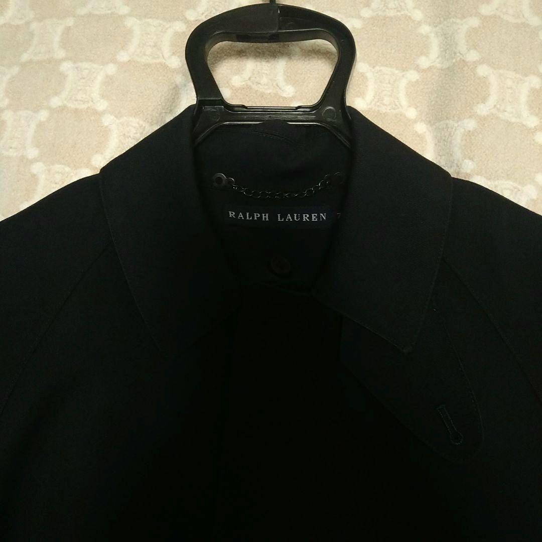 【新品】Ralph Lauren ネイビー ステンカラーロングコート　7号