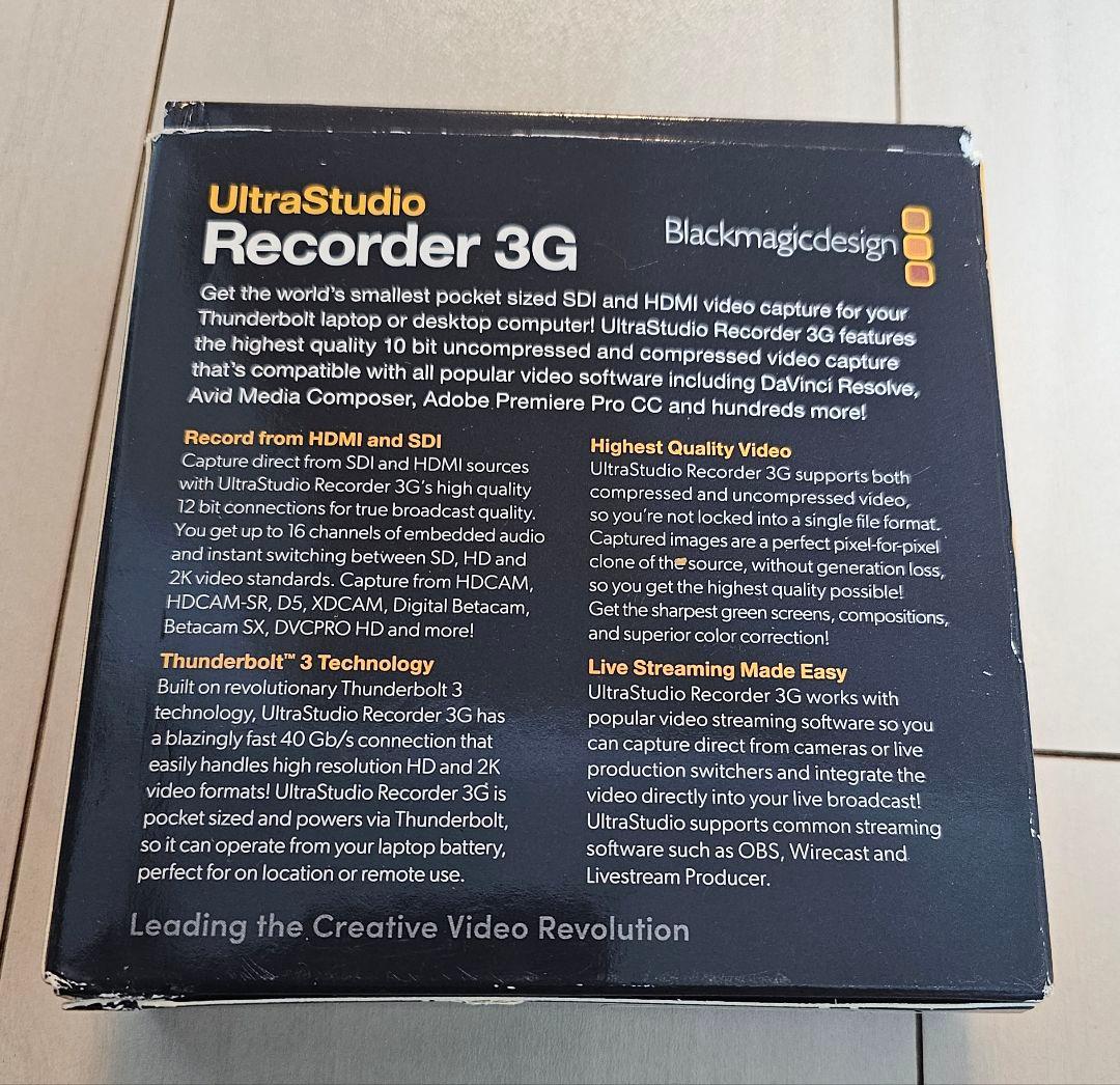 その他 BlackmagicDesign UltraStudio Recorder 3G