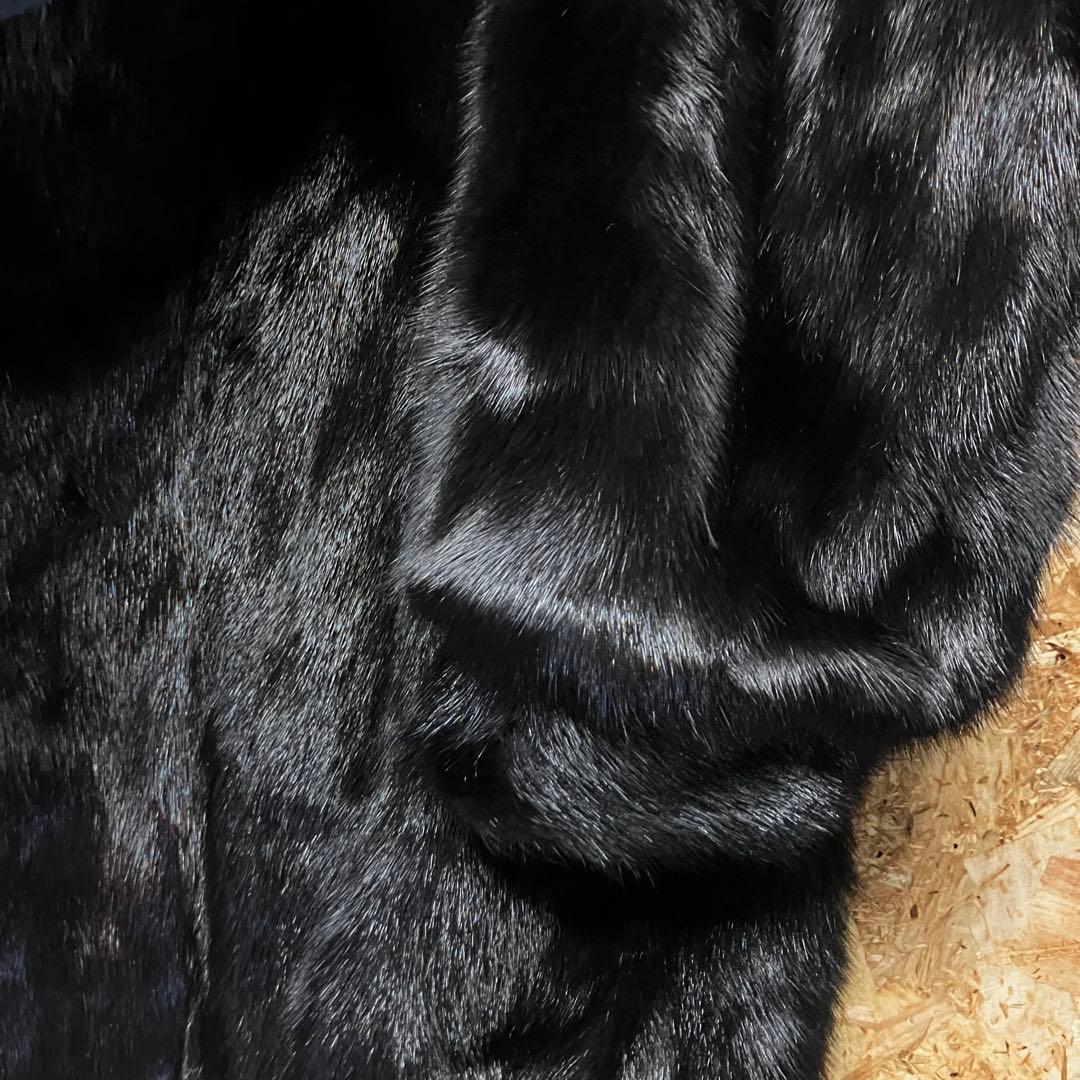 値下げ　SAGAMINK ファーコート　毛皮コート　リアルファー　サガミンク