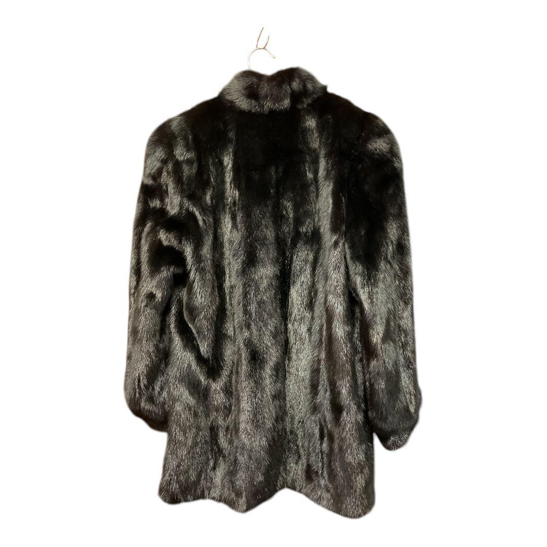 値下げ　SAGAMINK ファーコート　毛皮コート　リアルファー　サガミンク