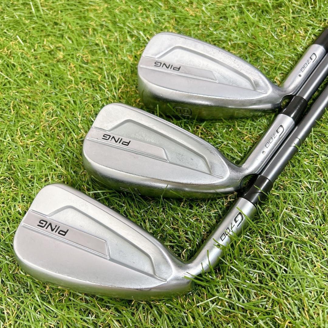 左利き レフティ　G700 ピン ゴルフ アイアン　メンズ 初心者 5本 S 黒