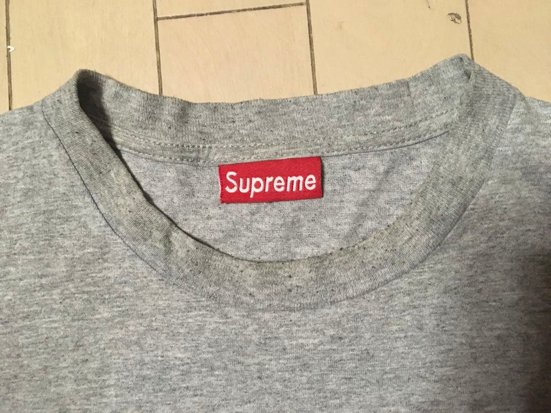 Supreme 初期バーバリーボックスロゴTシャツ　L