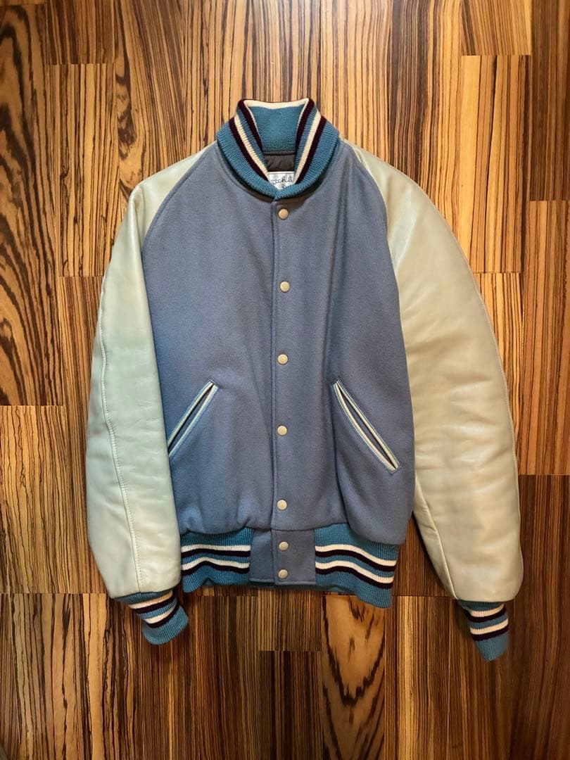 Catchball スタジャン サイズ38ライトブルー/ホワイト