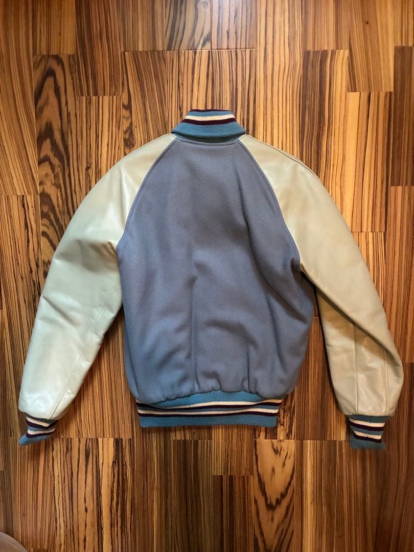 Catchball スタジャン サイズ38ライトブルー/ホワイト
