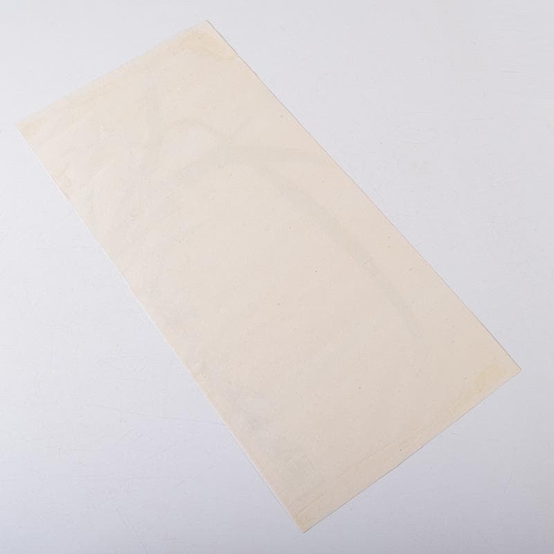 中国　斉白石　水墨画　花草図　工芸印刷　時代唐木雲板額　N　7624A