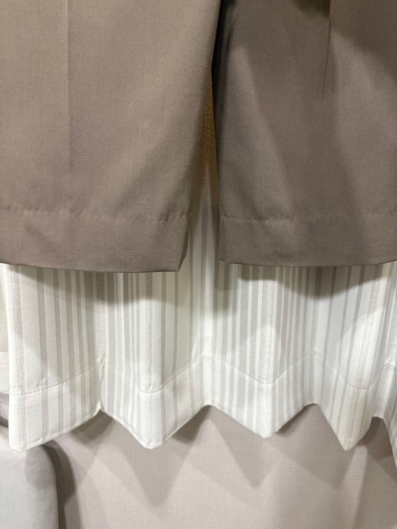 m*a様 LIGHT WOOL MAX GABARDINE TWO-TUCK S