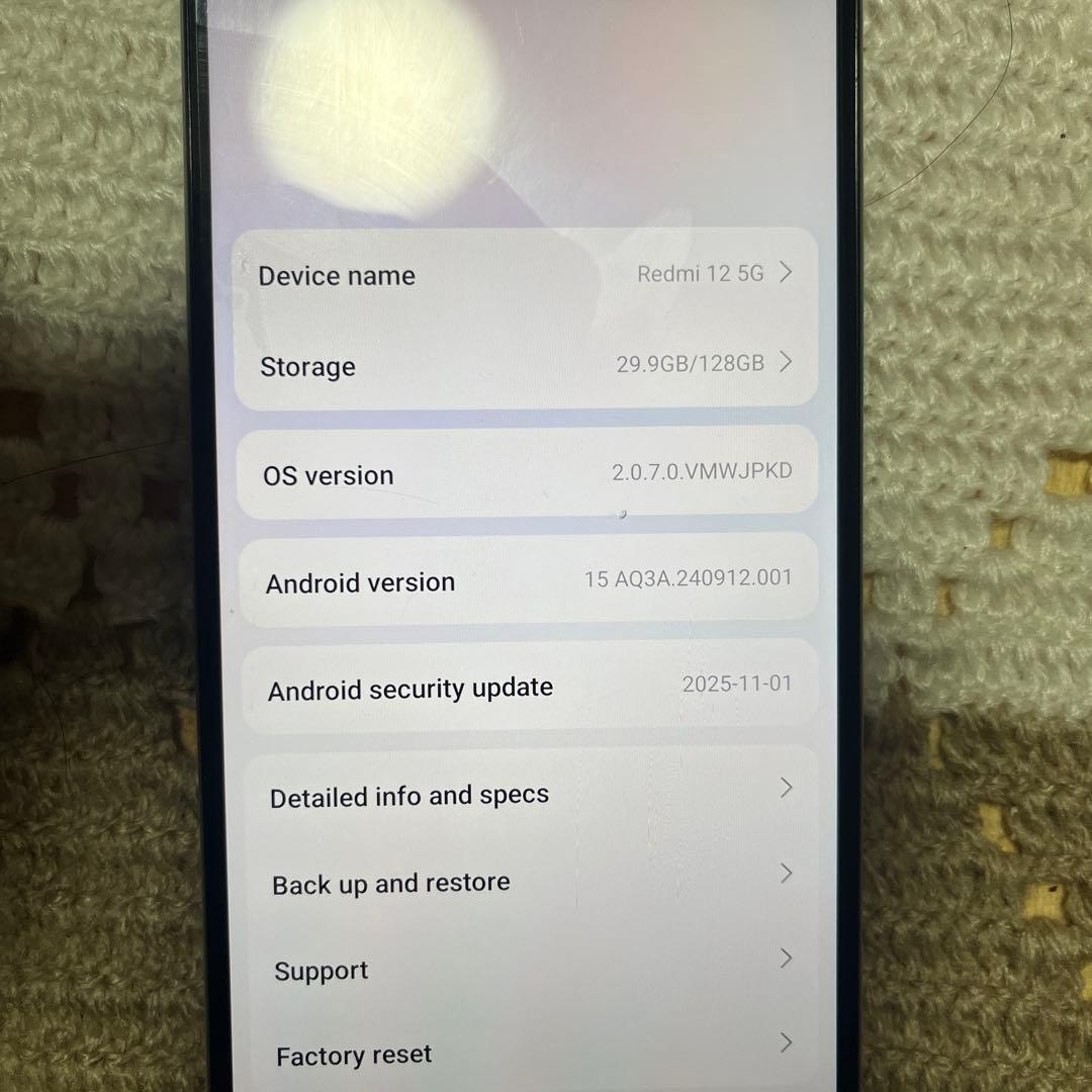 携帯電話本体 Redmi 12 5g 128gb
