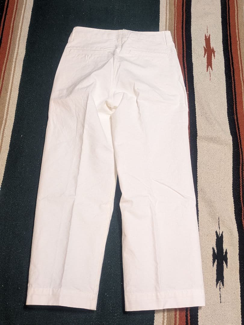 アットラスト ATLAST&CO ワークトラウザー 白 30 美品