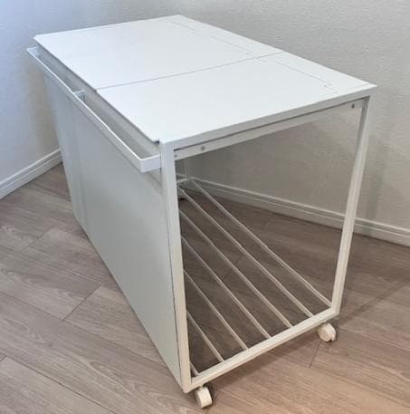 山崎実業　蓋付き 目隠し 3分別 ダストワゴン ホワイト　45L