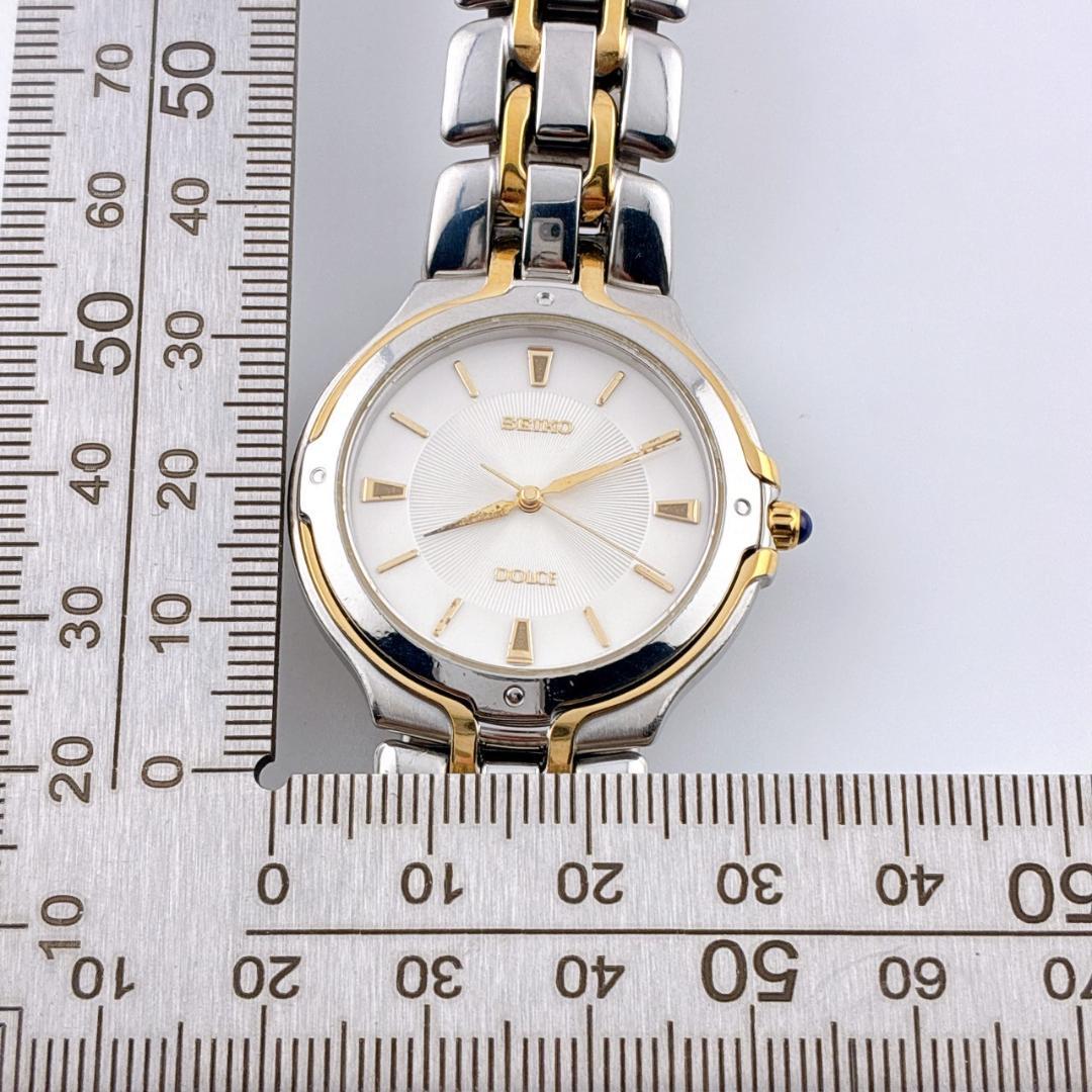 【希少/電池交換済】 SEIKO　DOLCE　腕時計　コンビ　ゴールド