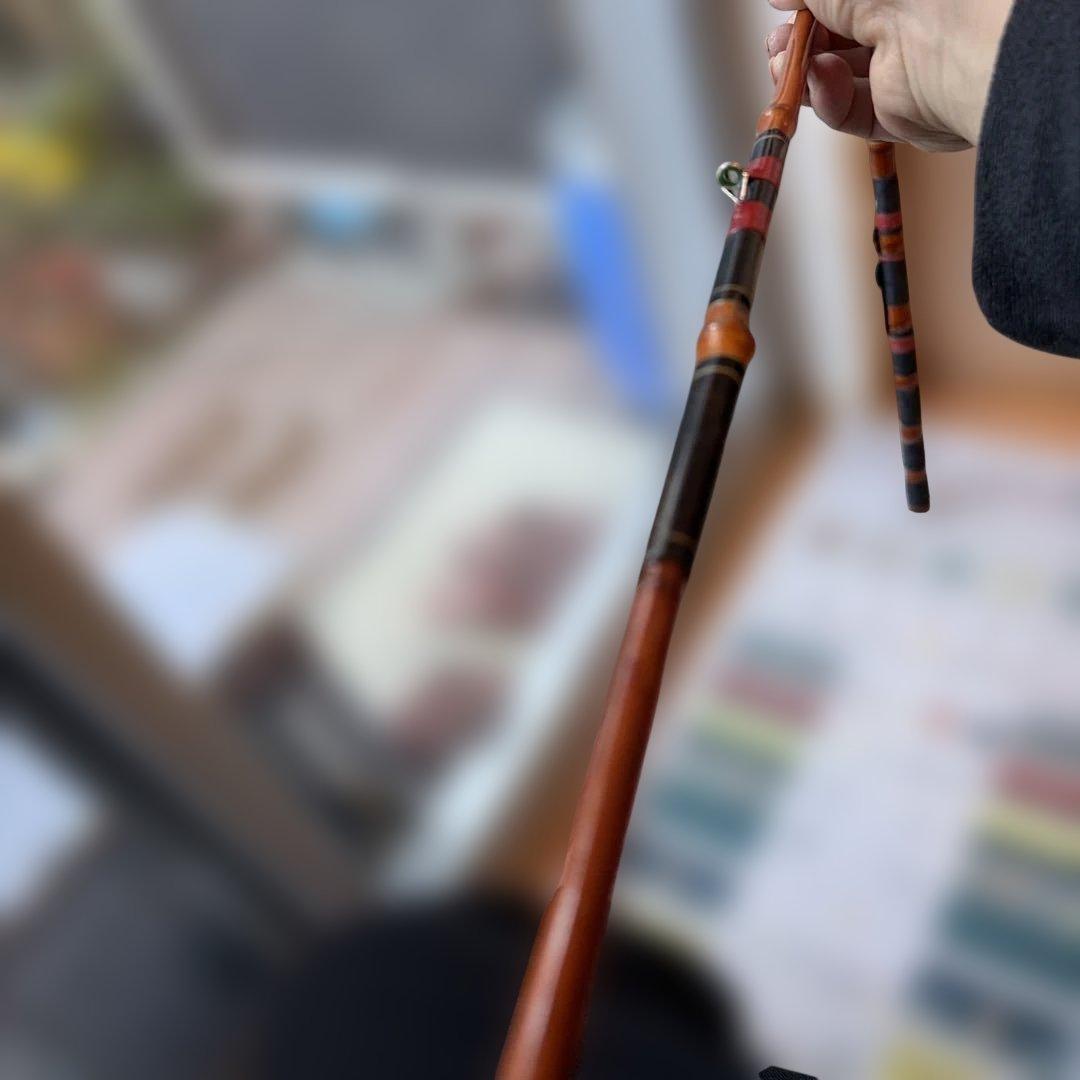 手作り　骨董　和竿　全竹　落し込み　へチ竿　、210、7尺