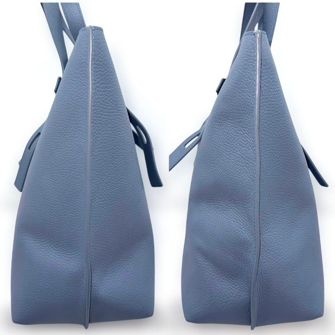 ✨美品✨Furla フルラ Giove トートバッグ A4対応 自立 アイスブル