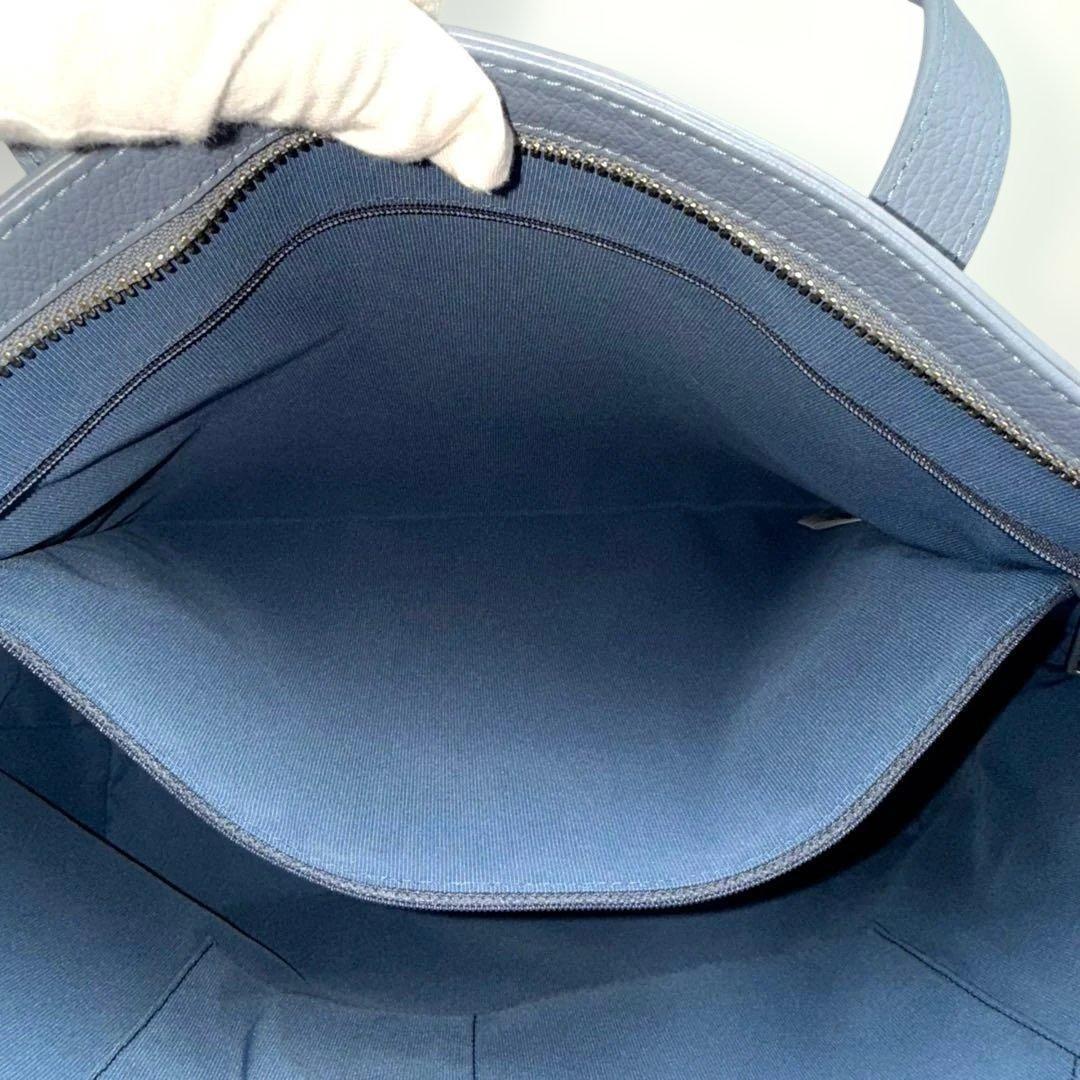 ✨美品✨Furla フルラ Giove トートバッグ A4対応 自立 アイスブル