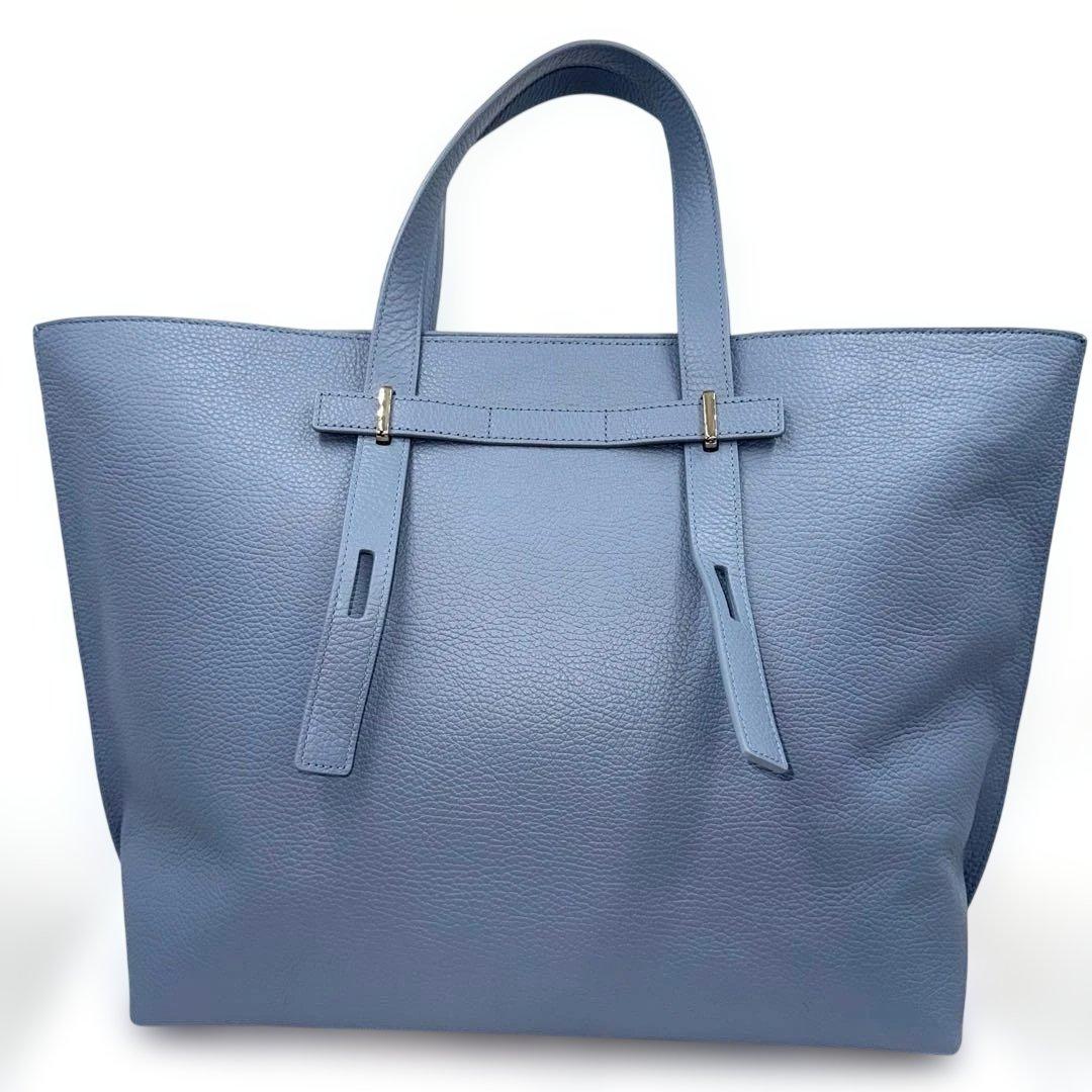 ✨美品✨Furla フルラ Giove トートバッグ A4対応 自立 アイスブル