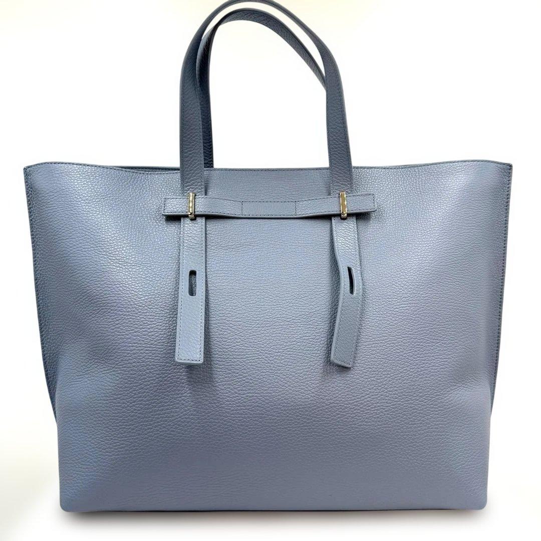 ✨美品✨Furla フルラ Giove トートバッグ A4対応 自立 アイスブル