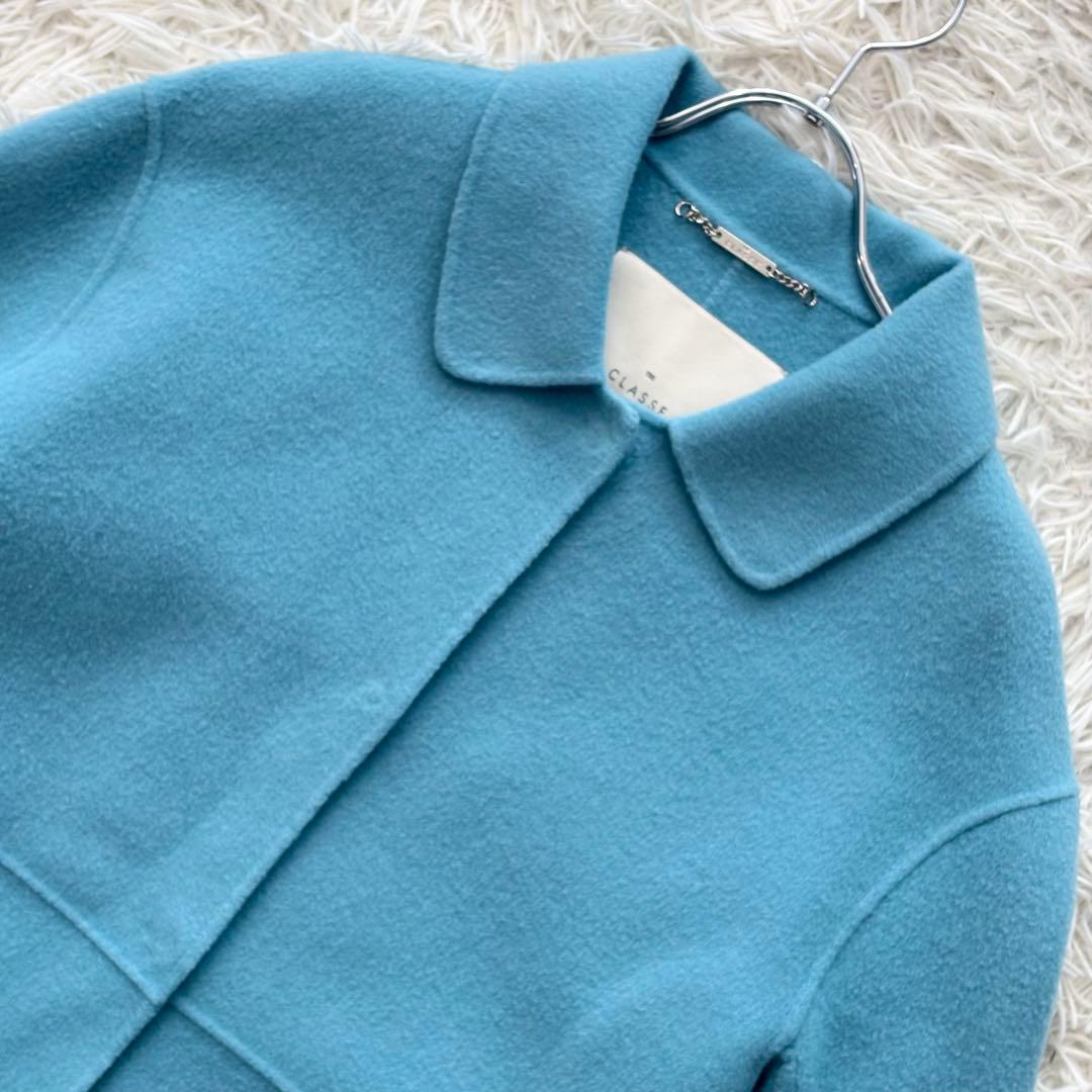 ✨美品✨ ドゥクラッセ 近年モデル カシミヤ混ウールリバーコート ハンドメイド