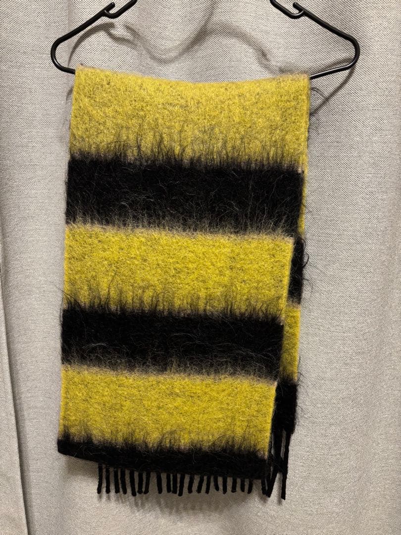 MARNI レザーパッチマフラー