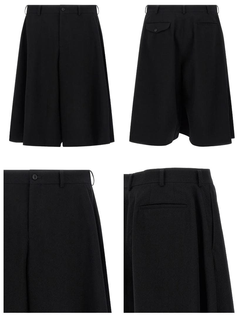 【25AW/美品】コムデギャルソンオムプリュス ウールギャバ ショートパンツ M