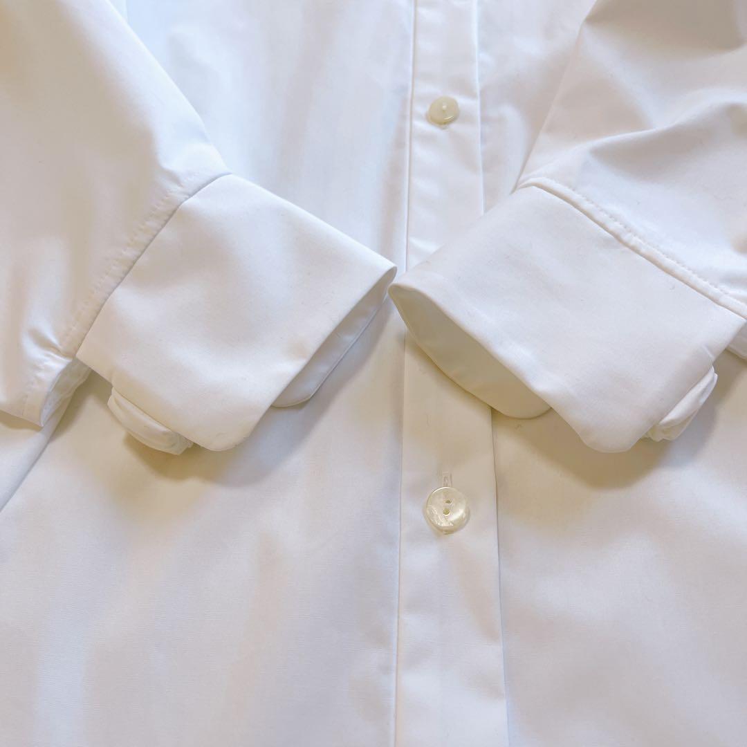 完売品★美品★エンフォルド2024SS ホールカラーシャツ　ホワイト　38 変形