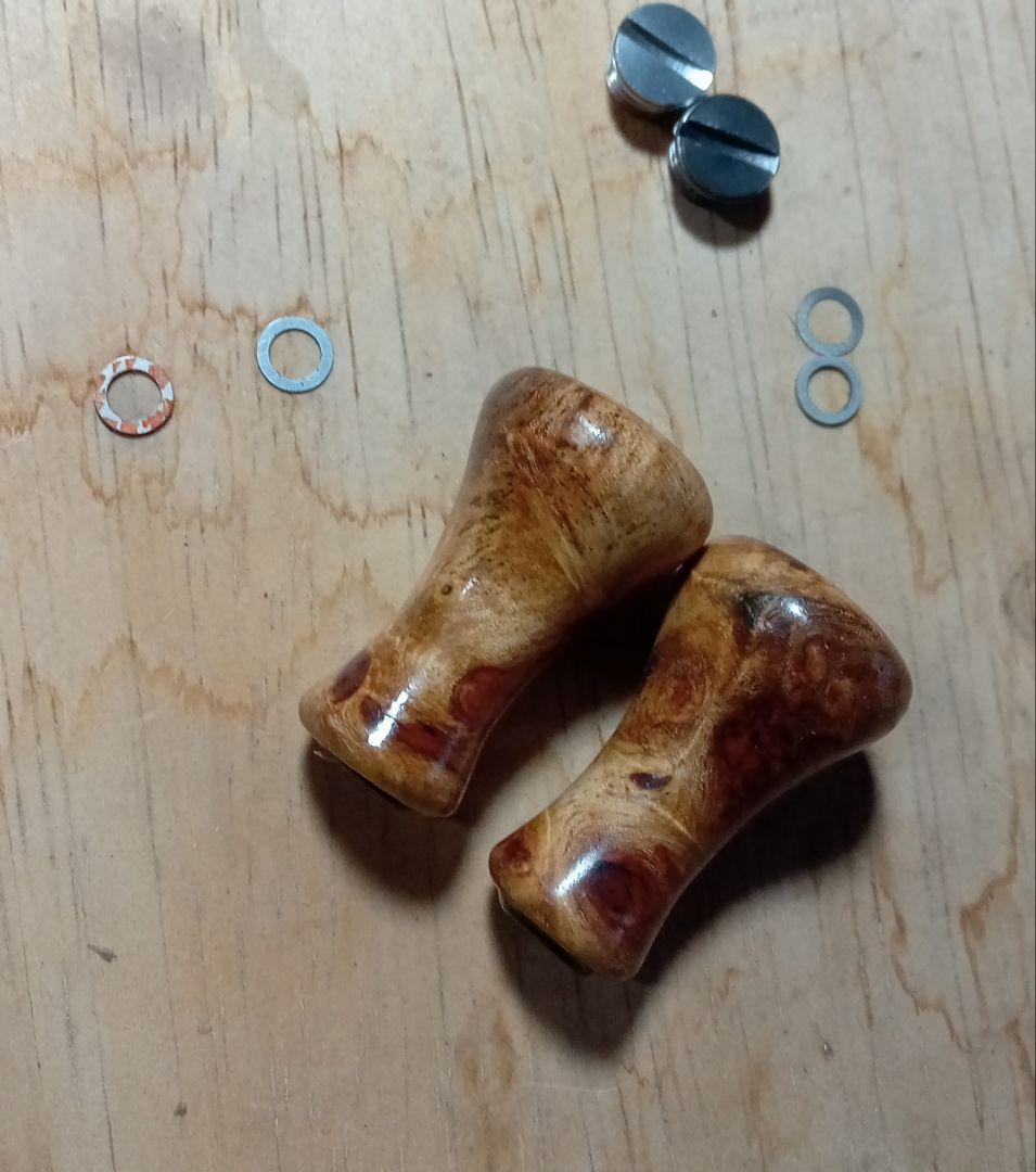 花梨ノブ　ハンドルノブ　リールノブ　フィネス　ラウンド　シマノ　ダイワ　NS