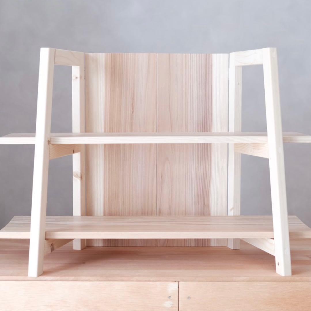 【週末割引】イベント什器　軽量　2段　マルシェ　ディスプレイ　折りたたみ