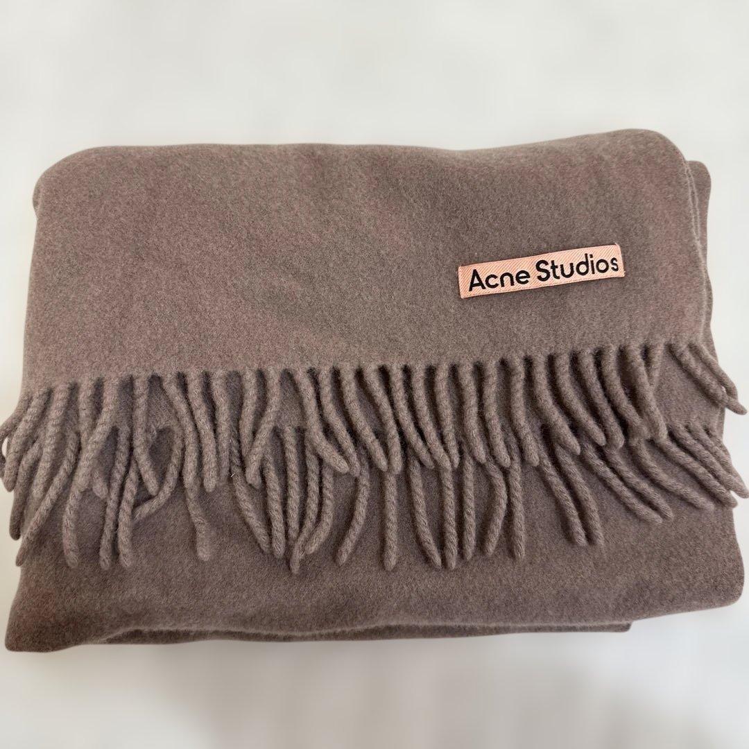 Acne Studios フリンジ付きマフラー 200x70cm