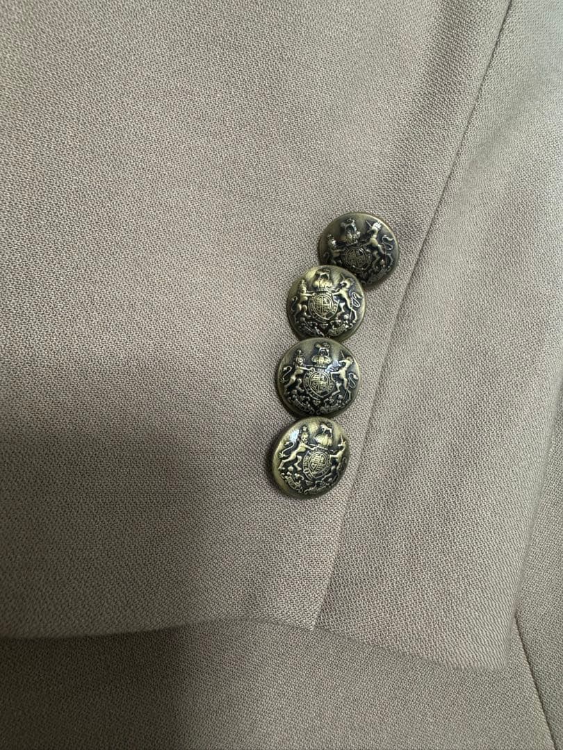 【美品】ポロラルフローレン テーラードジャケット 金ボタン ベージュ 現行 S