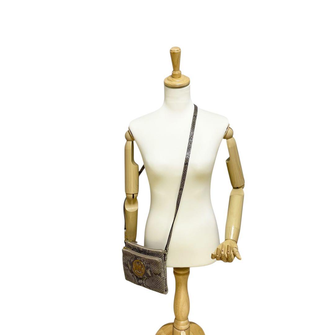 ✨極美品 マイケルコース MICHAEL KORS パイソン ショルダーバッグ