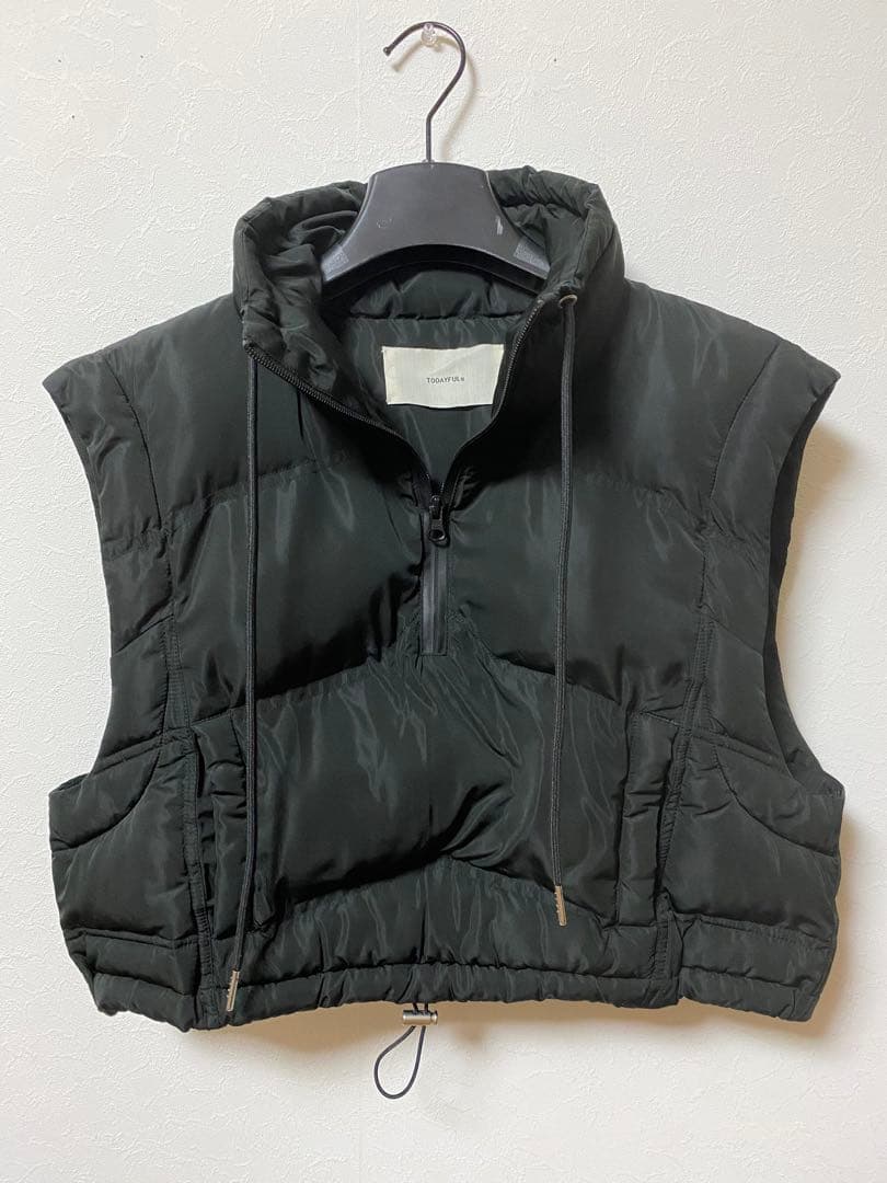 専用TODAYFUL キルティング ダウン ベスト 黒 36 トゥデイフル