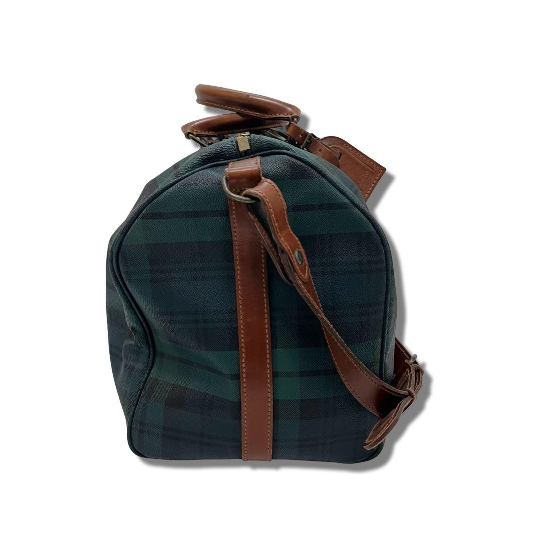 人気　ラルフローレン ブラックウォッチ　2way ボストンバッグ　特大